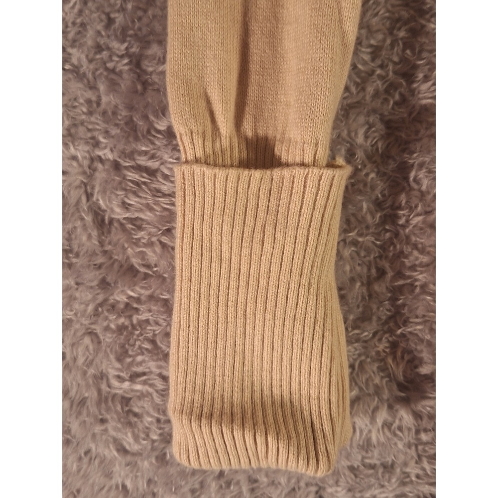 J. Crew Tan Cardigan Sweater Size Small Cotton Cashmere Button Front Pockets - Picture 6 of 11